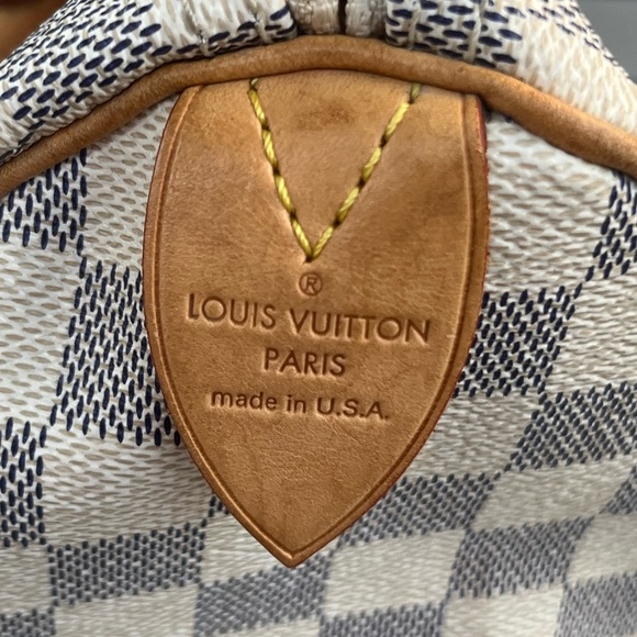 Louis Vuitton Speedy NM 35 Damier Azur; Brass Hardware; Used/Moderate wear - Picture 2 of 16